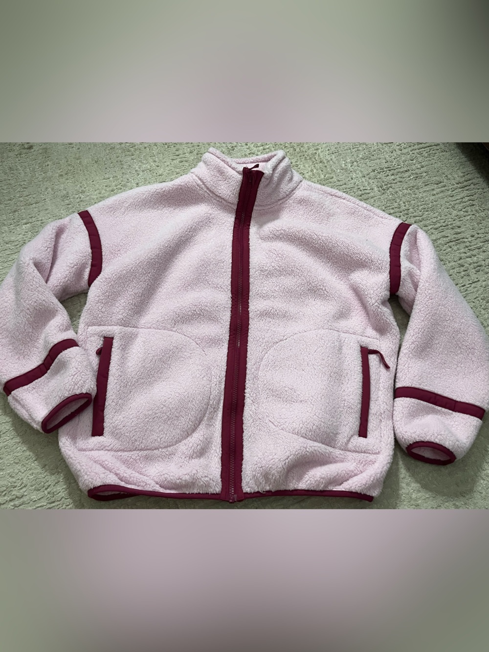 we wander Zip Up Extra Soft Oversized Fleece Jacket